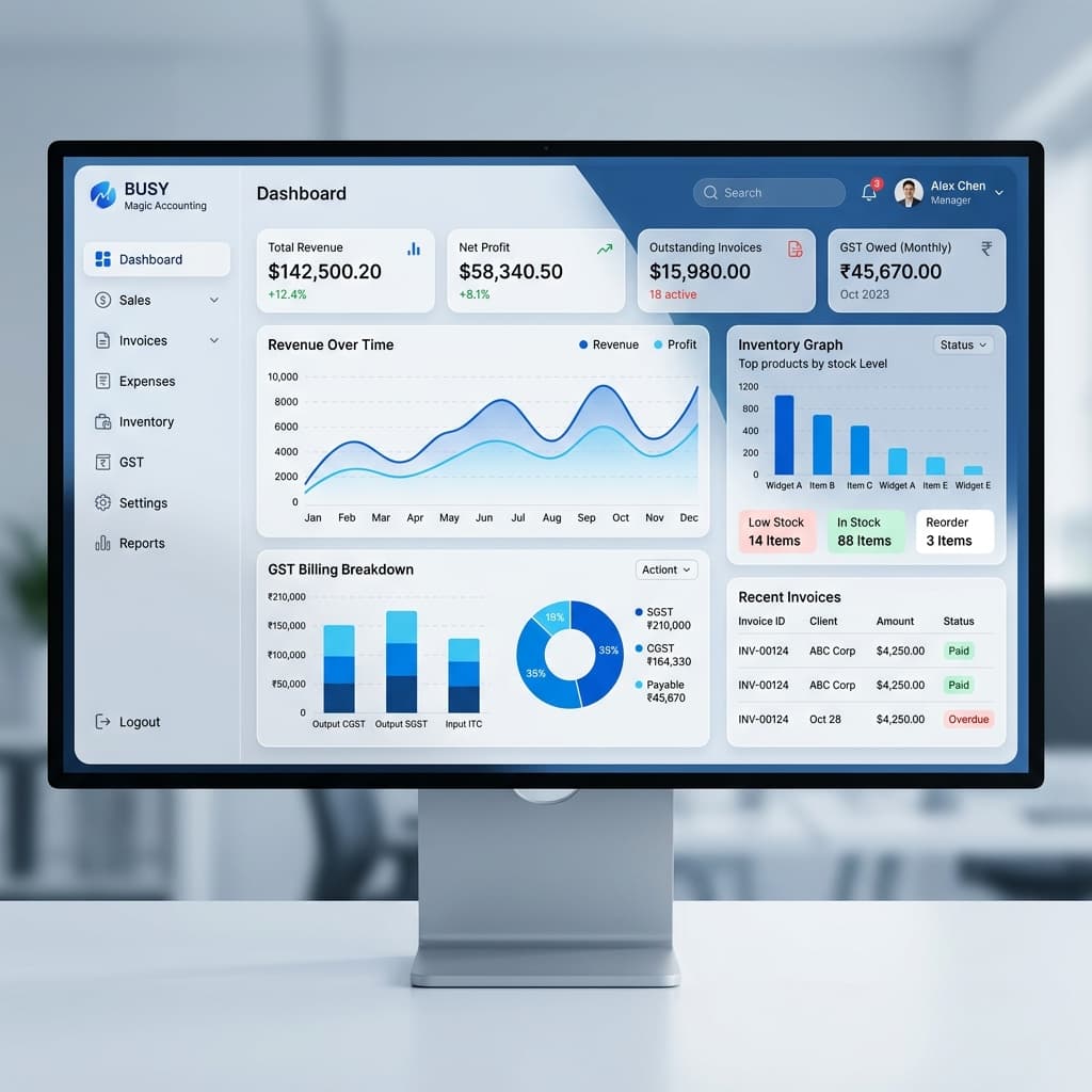 A TO Z TECH SOLUTION Dashboard View